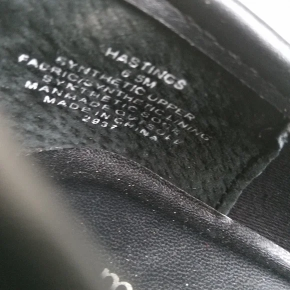 Madden Girl Black Chunky Slip On Loafers Size 6.5 Lug Soles Faux Leather - Picture 9 of 10